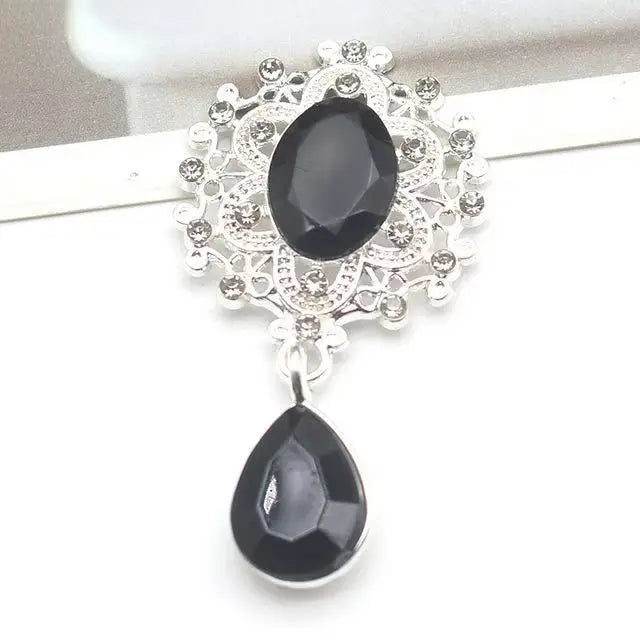 New 25 * 45 mm Alloy Flower Board Rhinestone Pendant DIY - View 16 | SAMAG