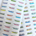 Cartoon Name Stickers 30x13mm Waterproof Multicolour - View 5 | SAMAG
