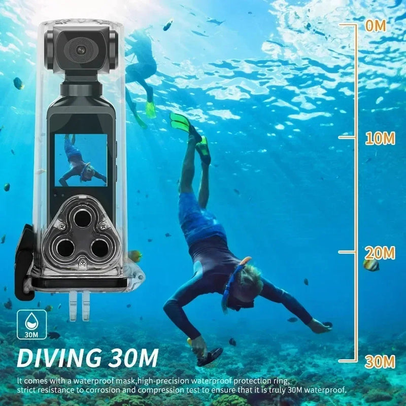 5K Ultra HD Waterproof Action Camera 270° Rotatable Wifi Sports Cam with Waterproof Case for diving mountaineering cycling