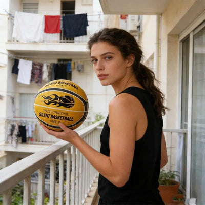 Quiet Basketball Easy Grip Training Ball Low Noise | SAMAG