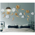 Resin Flower Wall Decoration Creative 3D Home TV Background Decoration Artificial Flowers Indoor Home Decor Housewarming Gift
