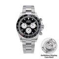 Sugess Panda Diver Chronograph Mens Watch Automatic Peacock SL-4801 Movement Luxury Waterproof Mechanical Wristwatches 2024 New