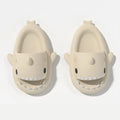 2024 Men EVA Shark Sandals Women Outdoor Beach Thick Soled Slippers Adult Non-slip Summer Slides Couple Cute Solid Color Shoes