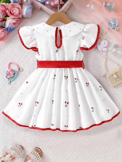Summer New Girls Infant Floral Print Dress Breathable | SAMAG
