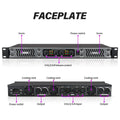 KDES PA/DJ Power Amplifier 2 Channel (8Ω) 300W and 4 Channel (8Ω) 350W Class D Digital 1U for Stage KTV Conference System