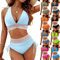 Women's Sleeveless High Waist Halter Neck Bikini | SAMAG