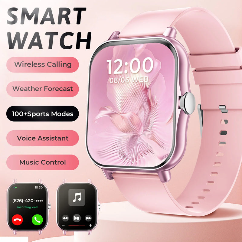 2026 New Smartwatch Bluetooth Call Fitness Tracker Heart Rate Sleep Record Outdoor Sport Watch for  Android/IOS Men Women Gift