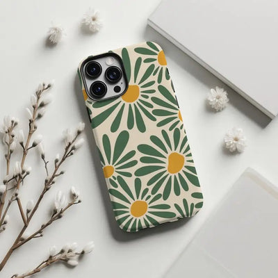 Retro Daisy Floral Summer Trendy Phone Case for iPhone 16 | SAMAG