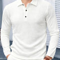 Men's Business Casual Long Sleeve Polo T - shirt Summer Comfortable Breathable Top male fFormal Occasions - View 2 | SAMAG