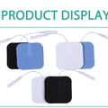 10Pcs 2mm Plug Non-woven Fabric Reusable Self Adhesive Electrode Pads Conductive Gel Pad Body Digital  Massager