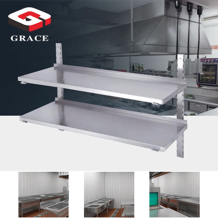 Kitchen Organization Shelves Stainless Steel Wall Mounted Shelf - View 4 | SAMAG