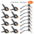 Backdrop Clips Clamps Kit Includes Metal Heavy Duty Spring Clamps Adjustable Elastic Clamps Holders for Video Studio Background