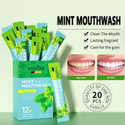 Mint mouthwash, travel size convenient fresh breath, care | SAMAG