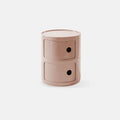 Round bedside table nordic plastic Bedside cabinet for bedroom small side end table nightstand Storage locker