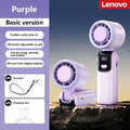 Lenovo Refrigeration Handheld Electric Fan Portable Desktop and Outdoor USB Digital Display High-speed Fan Folding Neck Hanging