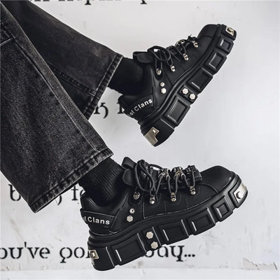 Trend Platform Sneakers for Men Punk Muffin Shoes Male | SAMAG