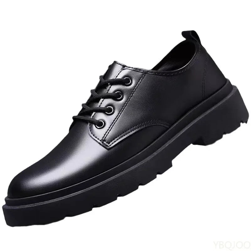 Business Office Formal Wear Casual Lace Up Men's Shoes Spring and Autumn Fashion New Breathable Anti Slip Men's Shoes 2026