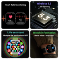 LAXASFIT 2.01 Inch Curved Screen Men's Smart Watch Bluetooth 5.3 HD Call Multiple Sports Modes Woman Smart Watch Holiday gifts