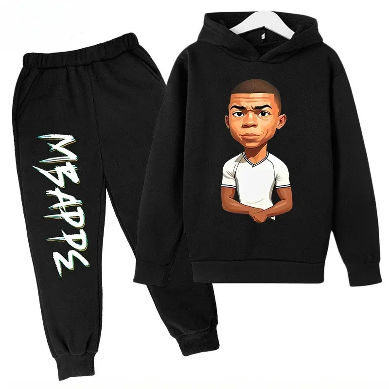 Autumn Mbappé Printed Children's Hoodie Suit Sweatshirt | SAMAG