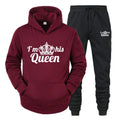 Lover Tracksuit Hoodies Printing QUEEN KING Couple | SAMAG