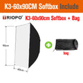 TRIOPO Bowens Mount Softbox K-3 55cm 65cm 90cm 120cm Quick-Setup Octagon Softbox for Godox Aputure Sokani Studio LED Video Light