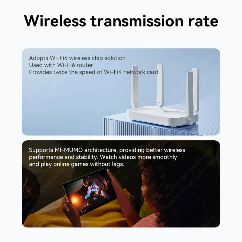 KEBIDUMEI 300Mbps Wireless USB Wifi Adapter 2.4GHz Mini WiFi6 Dongle Network Card Driver Free 150M - Visuel 5 | SAMAG