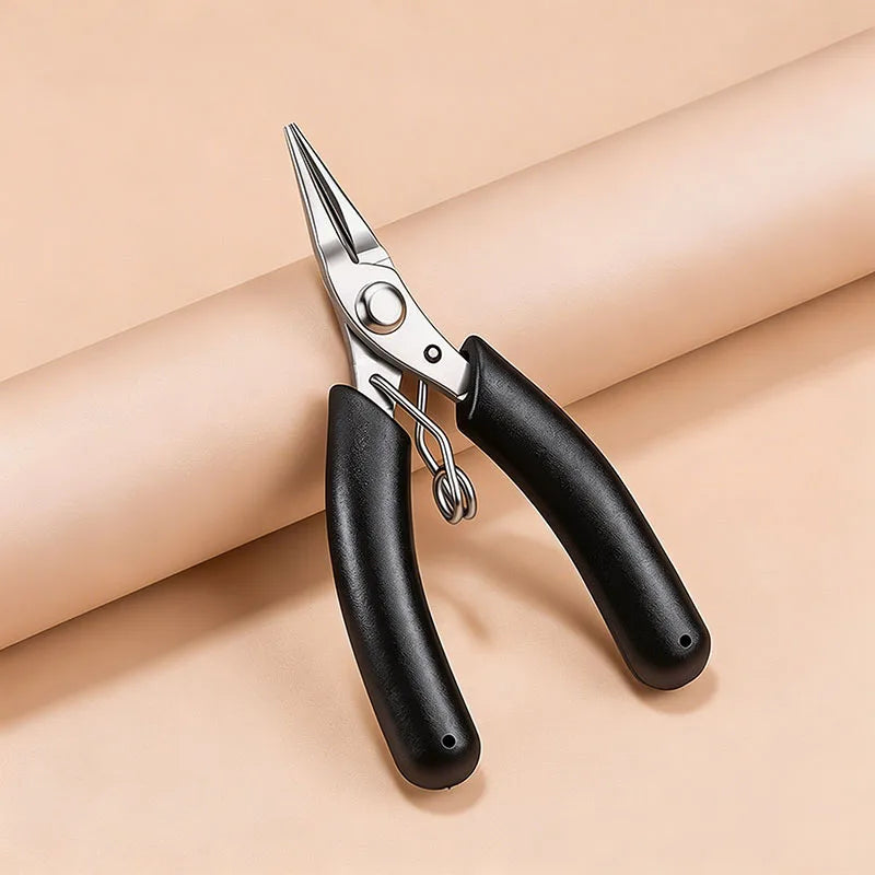 Stainless Steel Mini Needle Nose Pliers Curved Nose Pliers Jewelry Making Hand Tool Pliers for DIY Bracelet Jewelry Making Tools