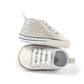 Newborn Baby Shoes Classic Sequins Canvas Cotton - View 2 | SAMAG