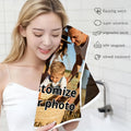 2pc Customizable Long Towel | Lightweight, Absorbent, Skin-Friendly, Machine Washable, Polyester, Ideal for Home Decor and Gifts