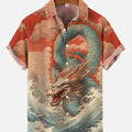 Men's Shirt Dragon Print Casual Daily Tops 3D Printing | SAMAG