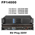 Original LOGO FP10000Q Professional Digital Power Amplifier 4x1350W 10000 Watt FP14000 2X2350W Audio DJ Subwoofer Amplifier