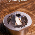 HiBREW Manual Coffee Grinder Aluminum Conical Burr Capacity 22g Hand Coffee Grinder with 11 Levels Adjustable Setting Pour Over