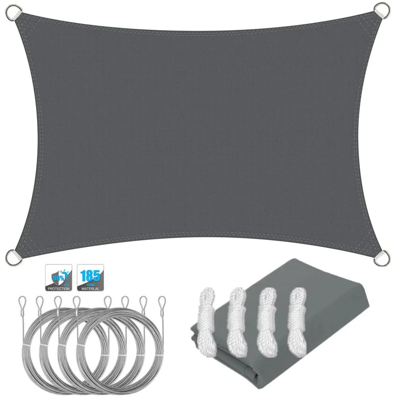 Waterproof Sun Shade Sail Canopy Rectangle UV Block | SAMAG