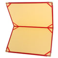 Stylish Red File Folder Portfolio Organizer for Office Business Interview Resume Documents Card Pen Storage Binder Loose Leaf