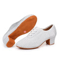 Women Dance Shoes Knitted Teacher Shoes Soft sole Low Heel Latin Training Shoes Ballet Dance Shoes Jazz Ballroom Sneakers Girls