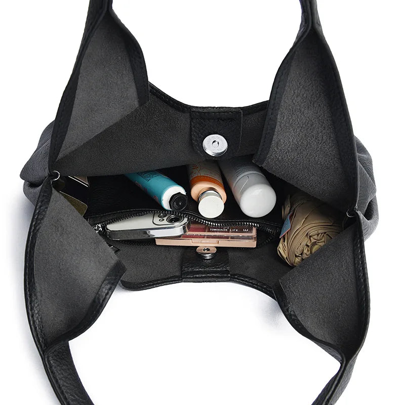 Oversized Soft Leather Hobo Tote Bag, Spacious, Stylish & Versatile Handbag Armpit Shoulder Bags for Everyday Use, Work & Travel