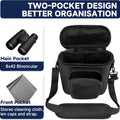 Compact Outdoor Binoculars Shoulder Bag Crossbody Camera Organizer with Wear-Resistant Adjustable Straps for Easy Carry