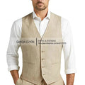 Summer Linen Suit Men Casual Party Classic Blazer Pants 3 Pieces Holiday Travel Tailor-made Breathable Cool Male Outfits