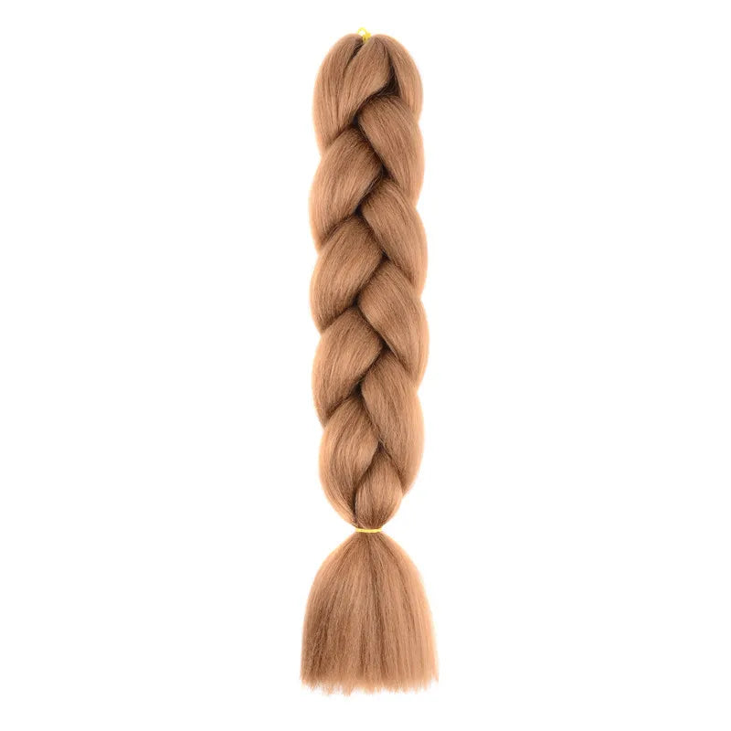 100g 24inch Jumbo Braiding Hair Synthetic Braiding Hair Braid in Hair Extensions Braids Hair for Twist for Daily Cosplay