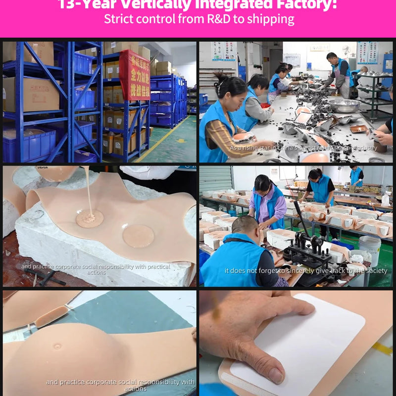 Silicone Breast Mastectomy Bra with Breast Prosthesis Wireless Post-Surgery Pocket Bra for Breast Forms