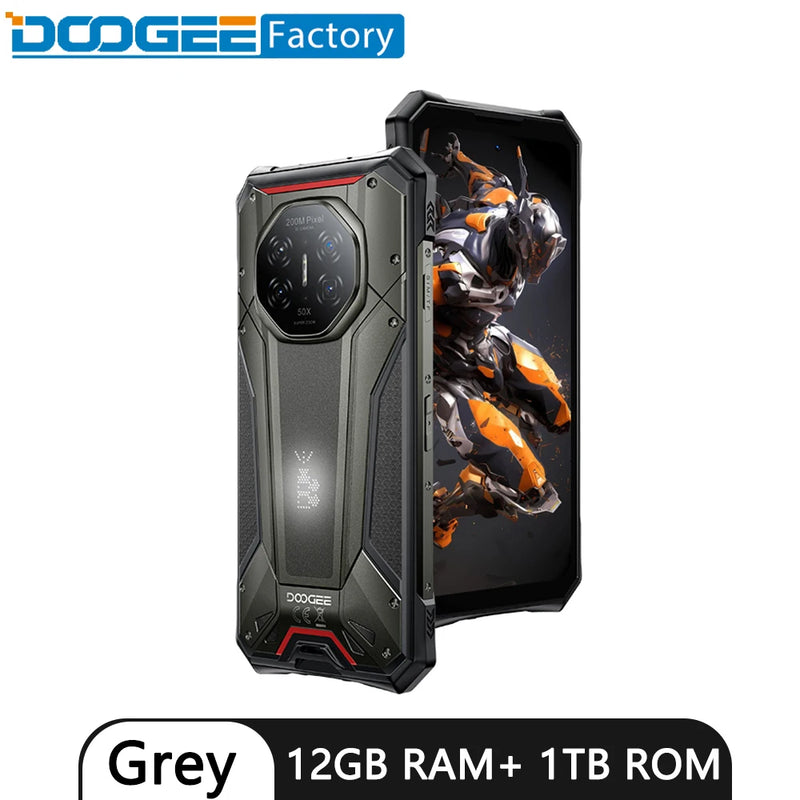Global version DOOGEE S300 Plus 5G Rugged Phone 6.78" Gemini AI LED Light Dimensity 8300 48GB+1TB 11000mAh Smartphone Android 16