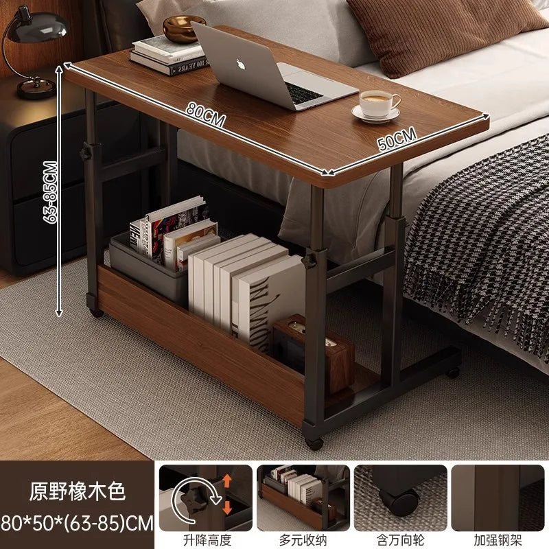 Factory Direct 2026 Bedside table Movable lifting tabl e Bedroom bedside writing ta ble Student home desk Laptop computer tab le