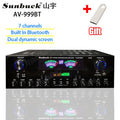 HiFi Digital Bluetooth Amplifiers Dynamic Screen Stereo Sound AMP For Home Car Meeting Karaoke Cinema 608 628 999 BT Max 4000W