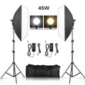 20-135W Softbox Lighting Kit 50x70CM Photography LED Lamp Professional Continuous Light System Equipment For Photo Studio