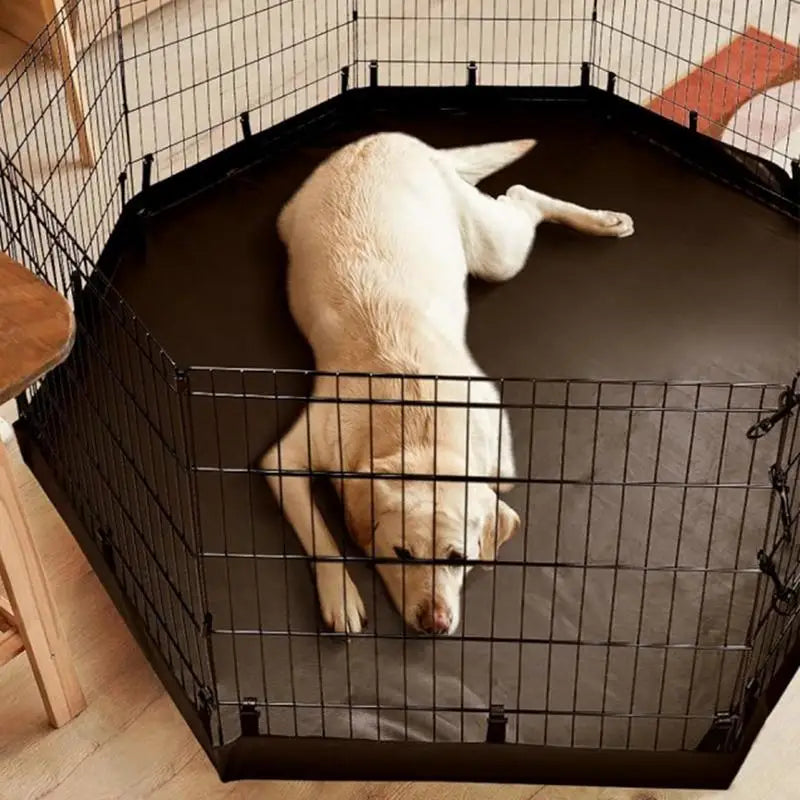 Dog Pen Mat Heavy Duty Large Dog Playpen Mat Pet Exercise Run Enclosure Fence Mat Waterproof Oxford Cloth Pet Cage Mat Pet Suppl