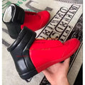 Real Picture Leather Street Style Men's Casual Shoes High Top Sneakers Man Boots Outdoor Activity Zapatillas Hombre Chaussure