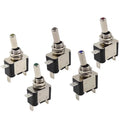 Auto Car Boat Truck Illuminated Led Toggle Switch ON OFF With Safety Aircraft Flip Up Cover Guard 12V20A Transparent