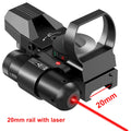 Hot 20mm Rail Riflescope Hunting Optics Holographic Red Dot Sight Reflex 4 Reticle Scope Collimator Sight