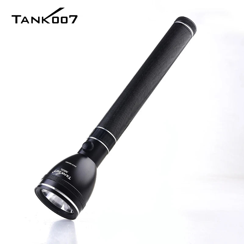 TANK007 A602L High Power Rechargeable LED Flashlight 500m Long Range 3 Modes Light USB EDC Torchlight for Home Travel Camping