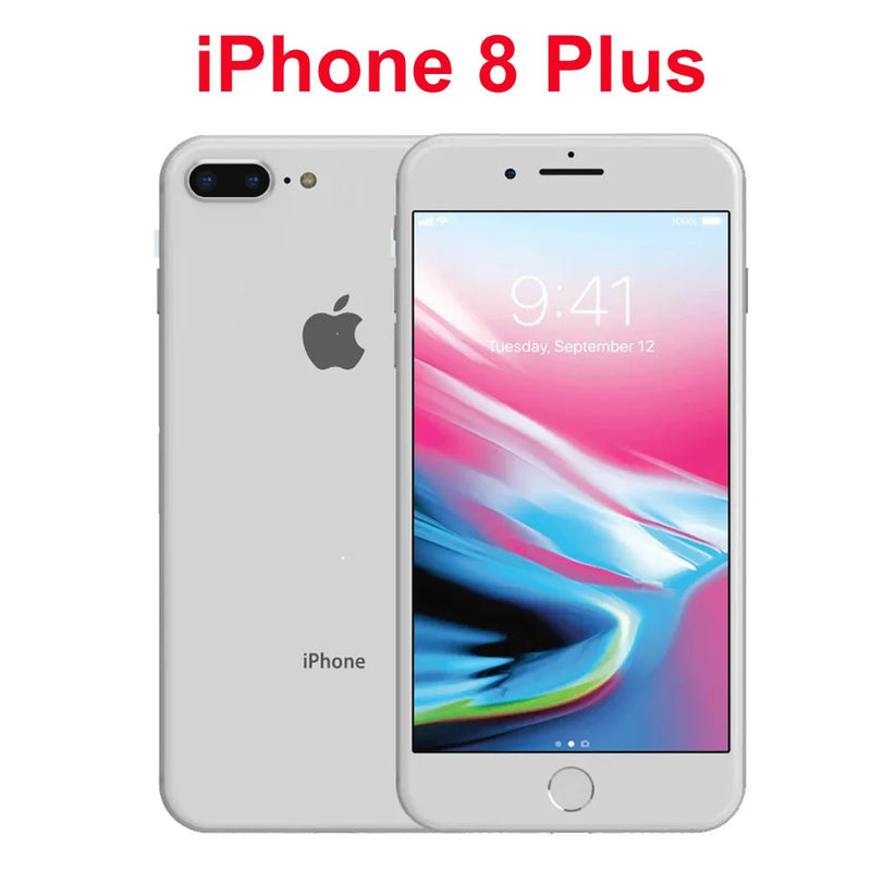 Original iPhone 8 Phone 4.7" / 5.5" iPhone 8 Plus 8P Retina IPS LCD RAM 3GB ROM 64/256GB Hexa Core 12MP iOS 4G Unlocked